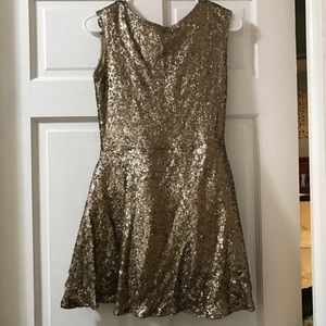 Women's Gold & Sparkly Tobi Dress